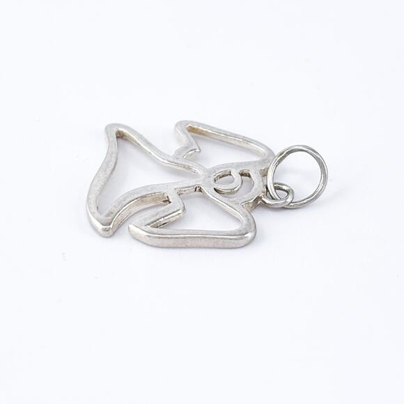 Vintage 925 Sterling Silver Angel Outline Charm | Dainty Layering Jewelry - Picture 3 of 7